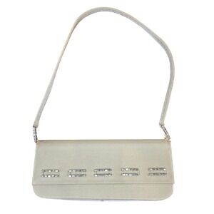 Vintage Y2K Stuart Weitzman Evening Mini Bag Clutch Bride Rhinestone Formal FLAW